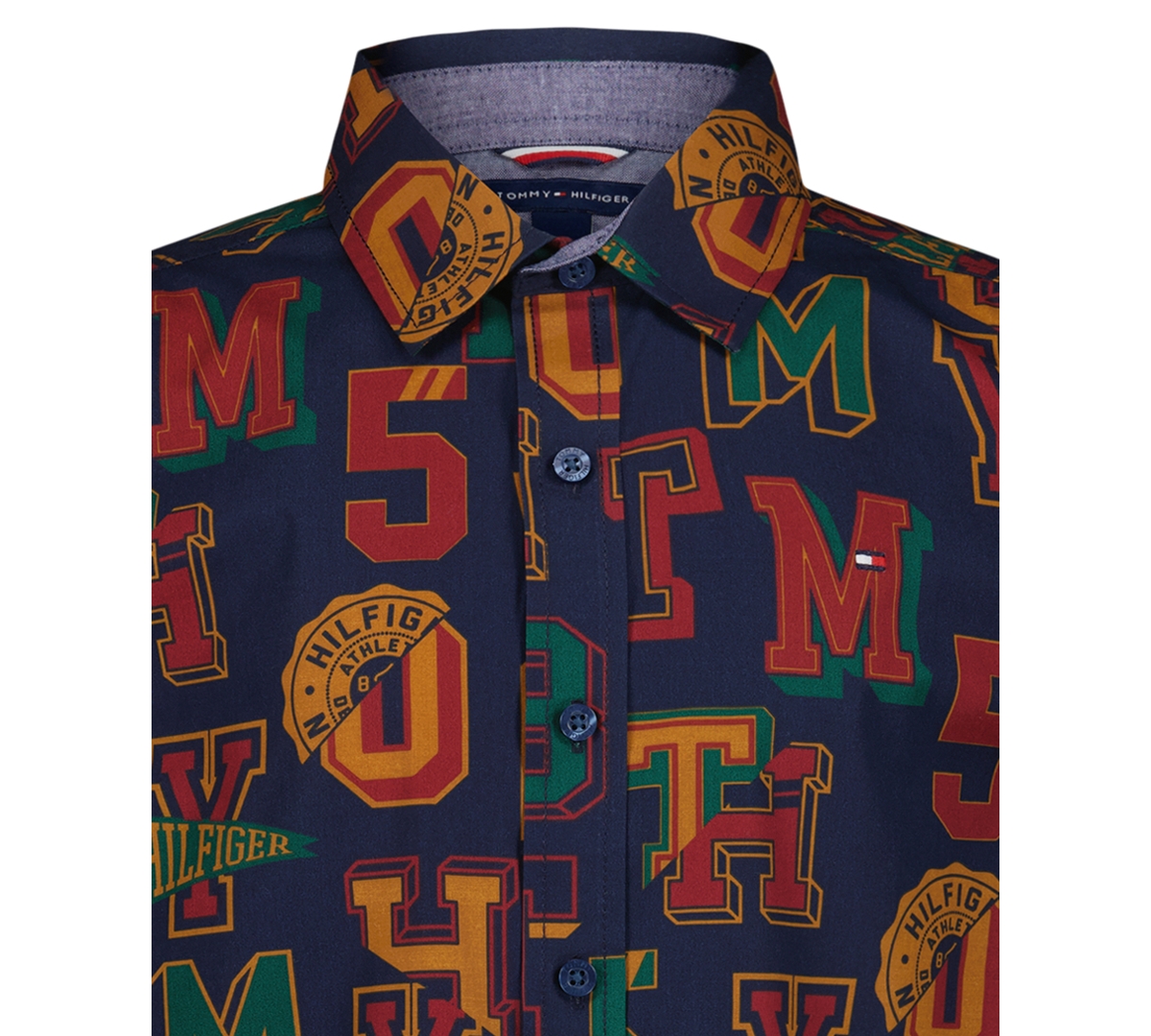Tommy Hilfiger Boys 8-20 Letter Printed Shirt In Multi