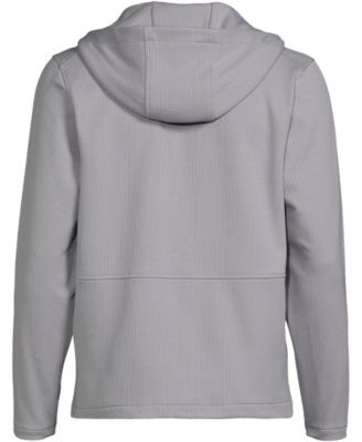 Men's Unisex Grid Tech Hooded Zip Front Jacket