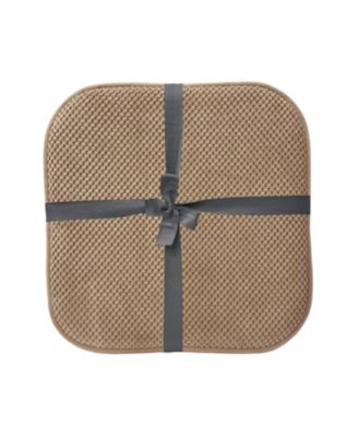 Non Slip Chenille Premium Memory Foam Chair Cushions (4 Pack) - 16 in. W x 16 in. L