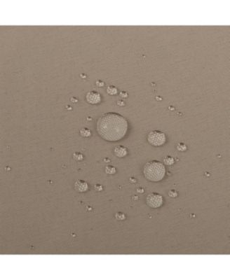 Montauk Accents Bliss Linen/Taupe Water Resistant Fabric Shower Liner - Standard Size