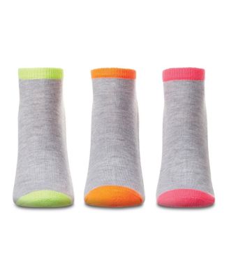 Women's 6 Pair Pack Highlight Tips Half Cushioned Low Cut Socks