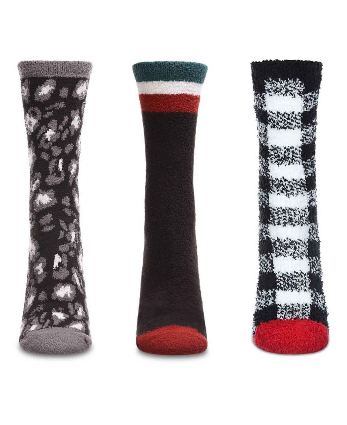 MeMoi Women's Pair Pack Cozy Crew Socks