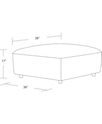 Recess - Reptile Blue Ottoman with Casters