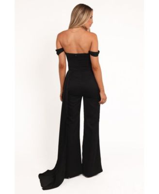 Women's Jenny Off Shoulder Jumpsuit - Black