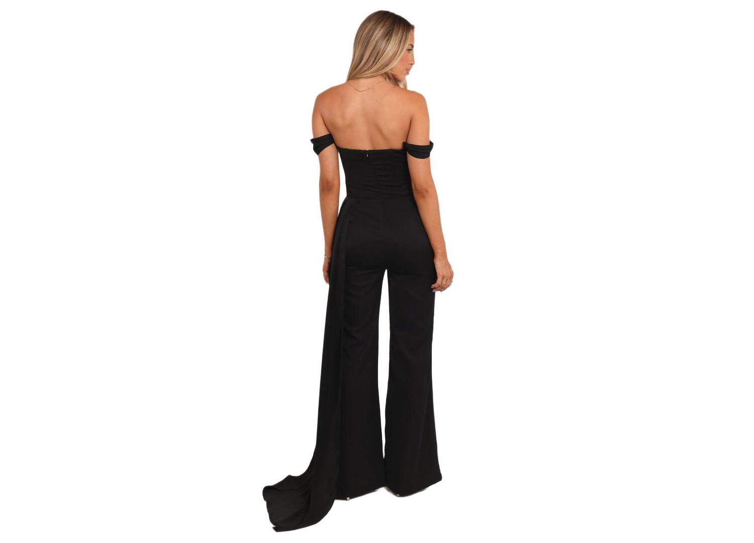 Women's Jenny Off Shoulder Jumpsuit - Black