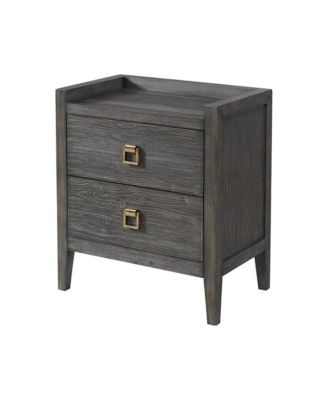 Nightstand, 2 Drawer in Brushed Brindle