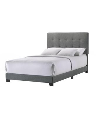 Addyson Full UPH Bed in Addyson Gunmetal Fabric