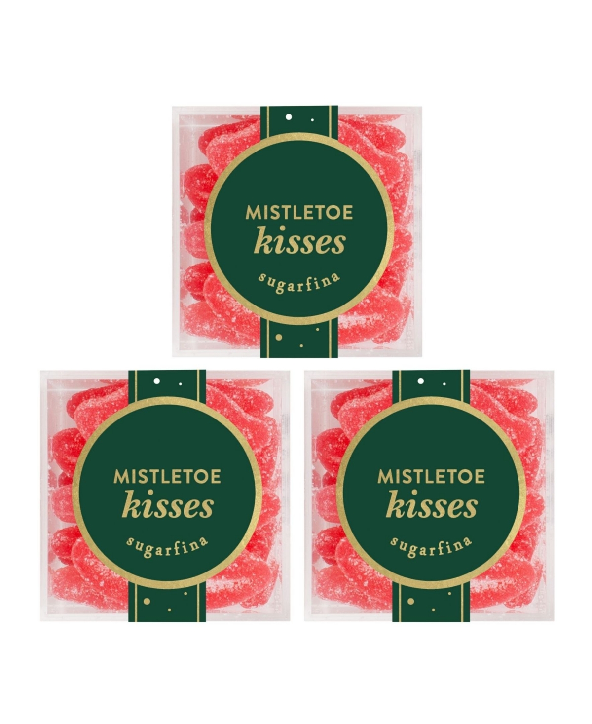 Sugarfina Holiday Mistletoe Kisses Candy Kit, 3 Piece
