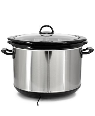 5.6Liter + 2.5 Liter Split Stainless Steel Electric Slow Cooker