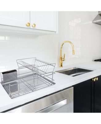 15.5 Inch Stainless Iron Shelf Dish Rack