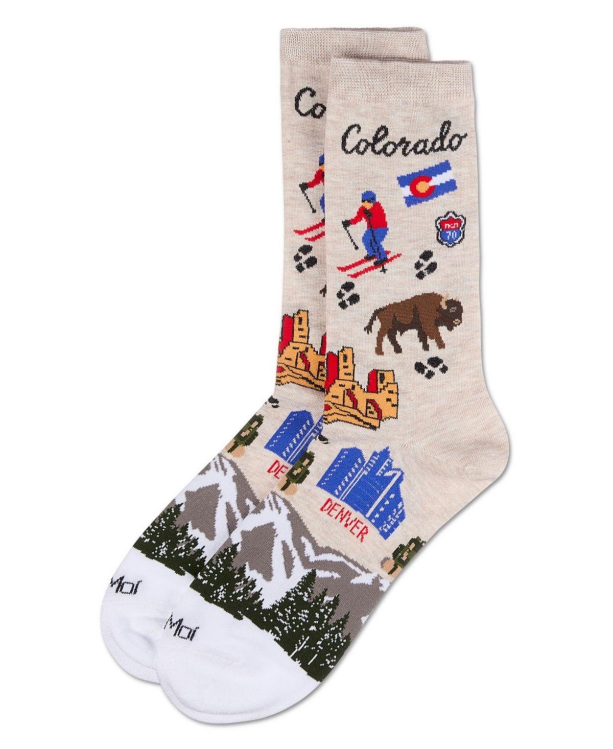 MeMoi Women's Colorado Rayon From Crew Socks