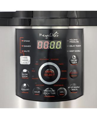 12 Quart Steel Digital Pressure Cooker with Stainless Steel Pot