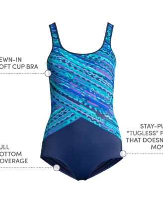 Women's Tugless Low Leg One Piece Swimsuit