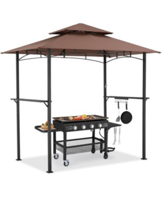 Grill Gazebo 8'x5'Outdoor Patio Backyard BBQ Grill Shelter