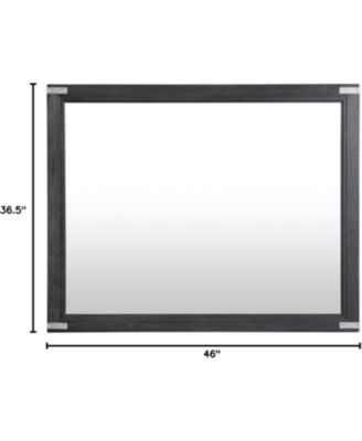Dresser Mirror in Weathered Steel