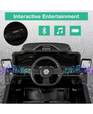 12V Kids Ride On Truck Car with Remote Control, Threaded Wheels, and 3 Speeds