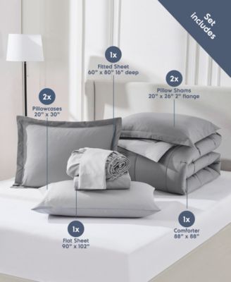 Luxury Soft Reversible 7-Pc. Comforter Set, Queen