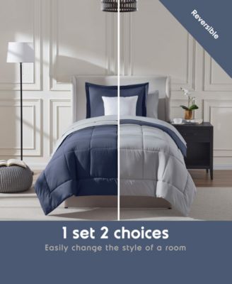 Luxury Soft Reversible 5-Pc. Comforter Set, Twin XL