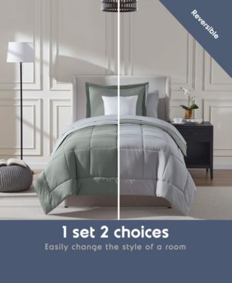 Luxury Soft Reversible 5-Pc. Comforter Set, Twin XL