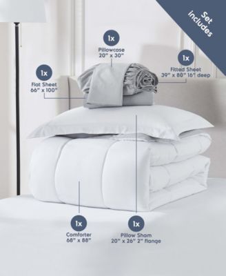 Luxury Soft Reversible 5-Pc. Comforter Set, Twin XL