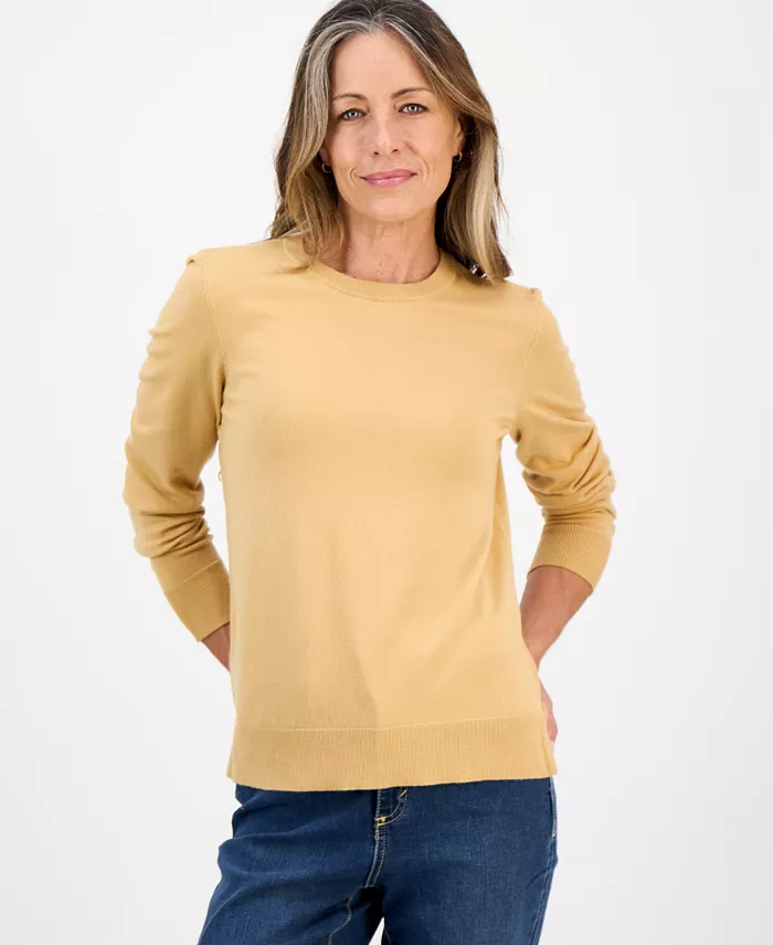 Petite Crew-Neck Sweater - thumbnail 8