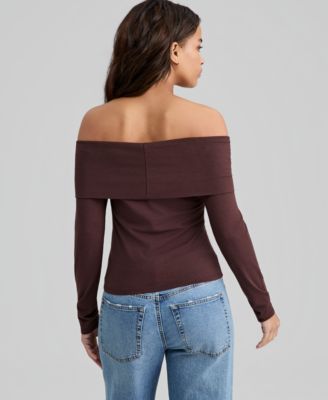 Petite Off-The-Shoulder Top, Macy's Exclusive