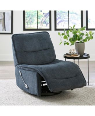 Leo - Midnight Blue Armless Recliner