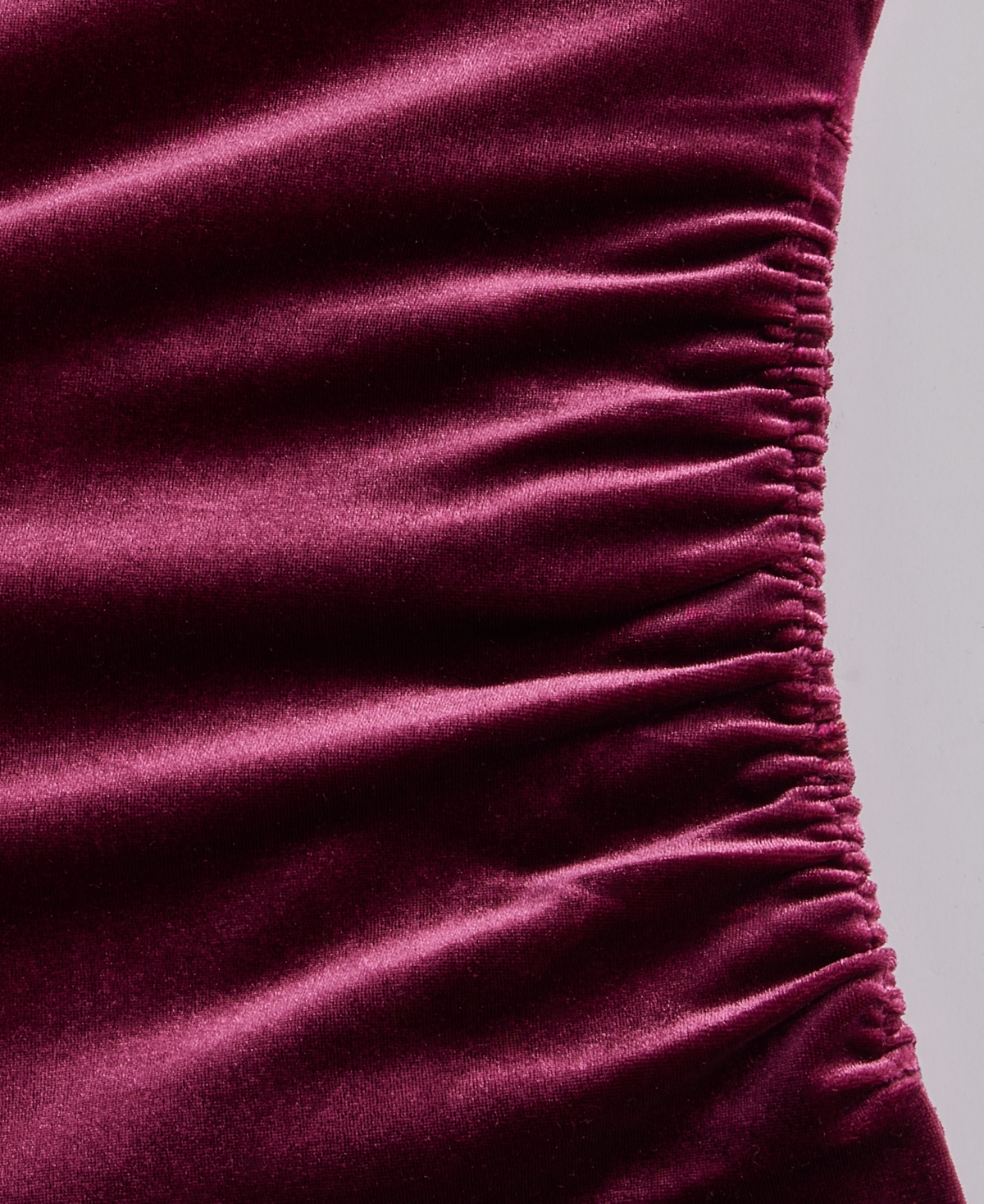 Inc International Concepts Women's Asymmetric Draped Velvet Top, Macy's Exclusive In Pink