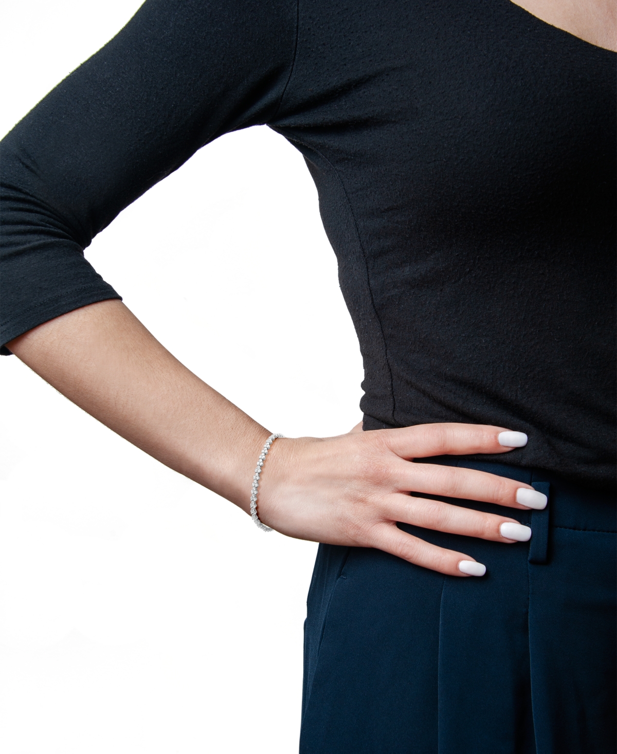 Macy's Diamond Tennis Bracelet (2 ct. t.w.) in 10K White Gold