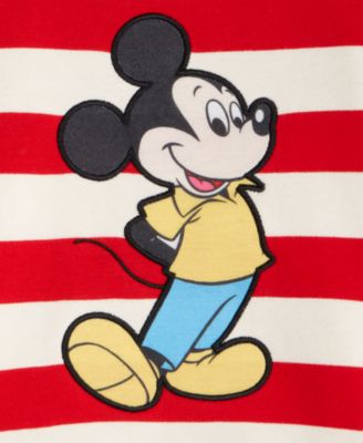 Toddlers Mickey Mouse Striped Sweatshirt & Jogger Pant Set, Macy's Exclusive