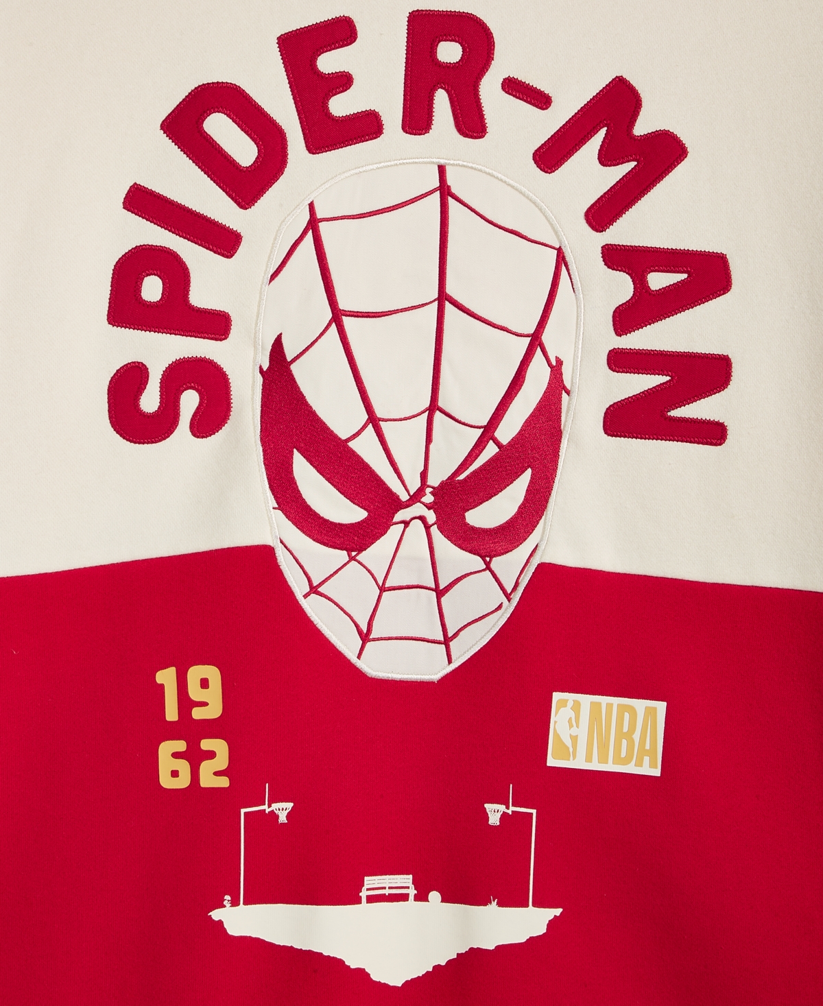 Macy's Marvel X Nba Unisex 1962 Spider-man Fleece Sweatshirt, Macy's Exclusive In Red