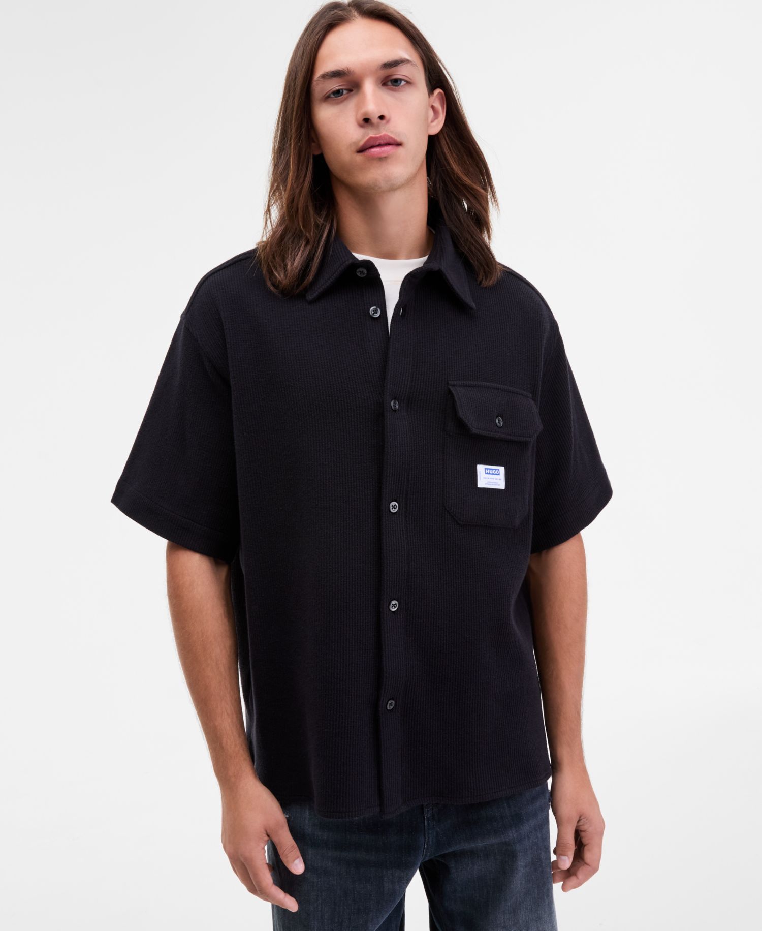 Men's Ebaffino Relaxed-Fit Short-Sleeve Shirt