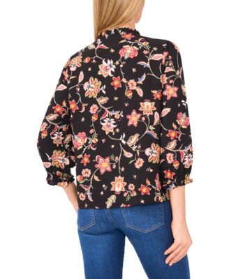 Women's 3/4 Sleeve V-Neck Top