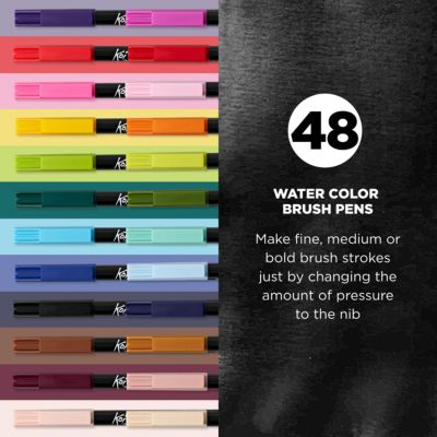 Koi Sakura Brush Pen Set, Multicolor, 48-Piece