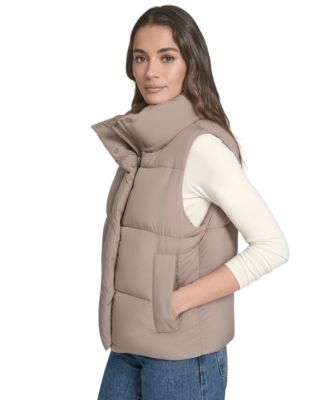 Women's Stand Collar Puffer Vest