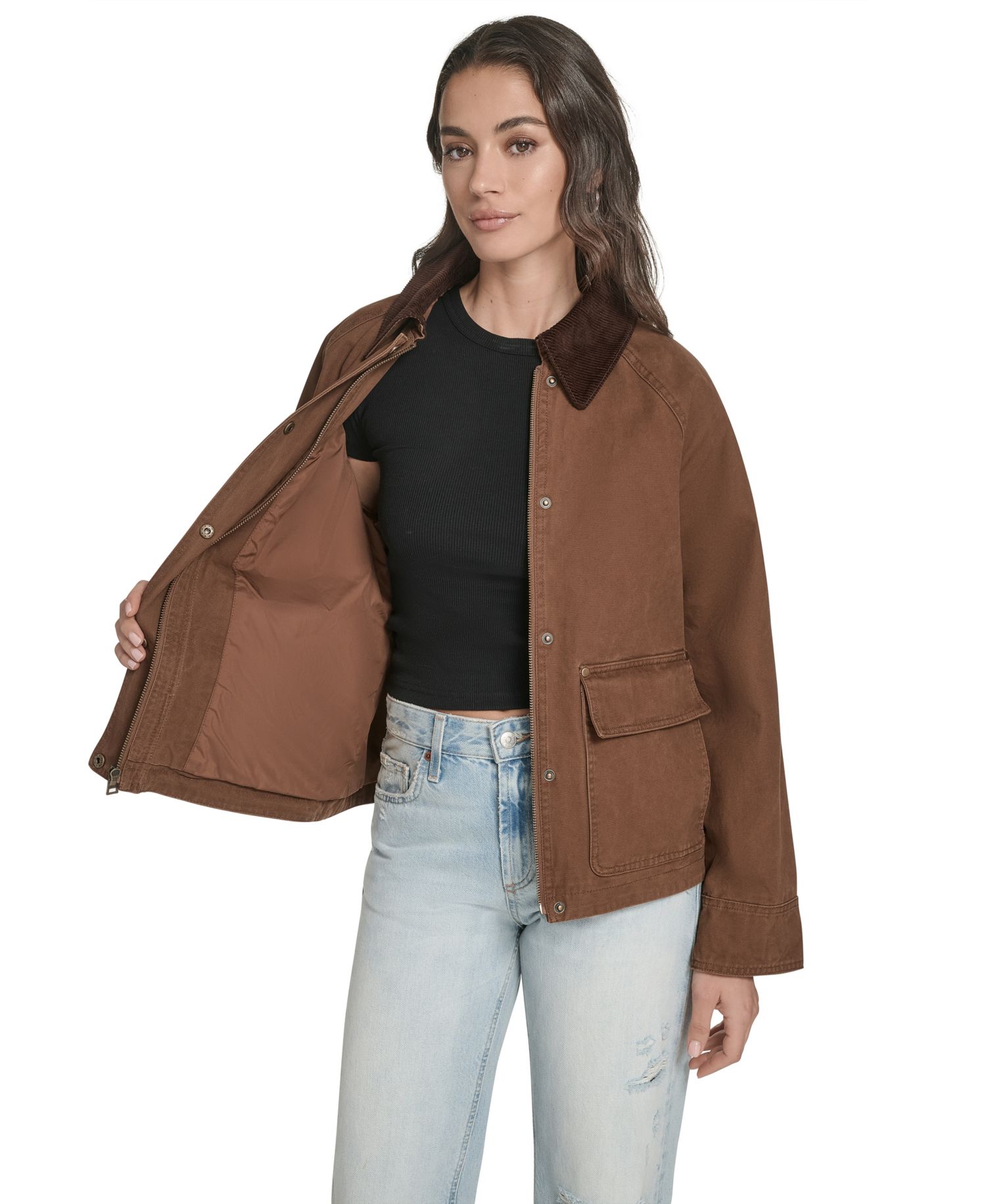 Women's Regular Short Cotton Barn Jacket