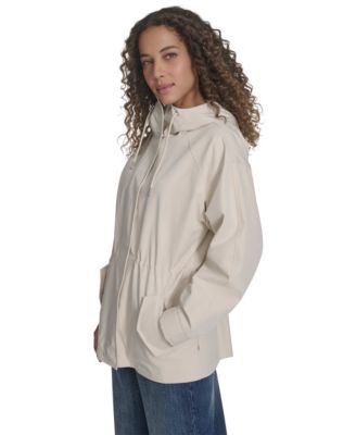 Women's Regular Raglan Sleeve Rain Parka Jacket