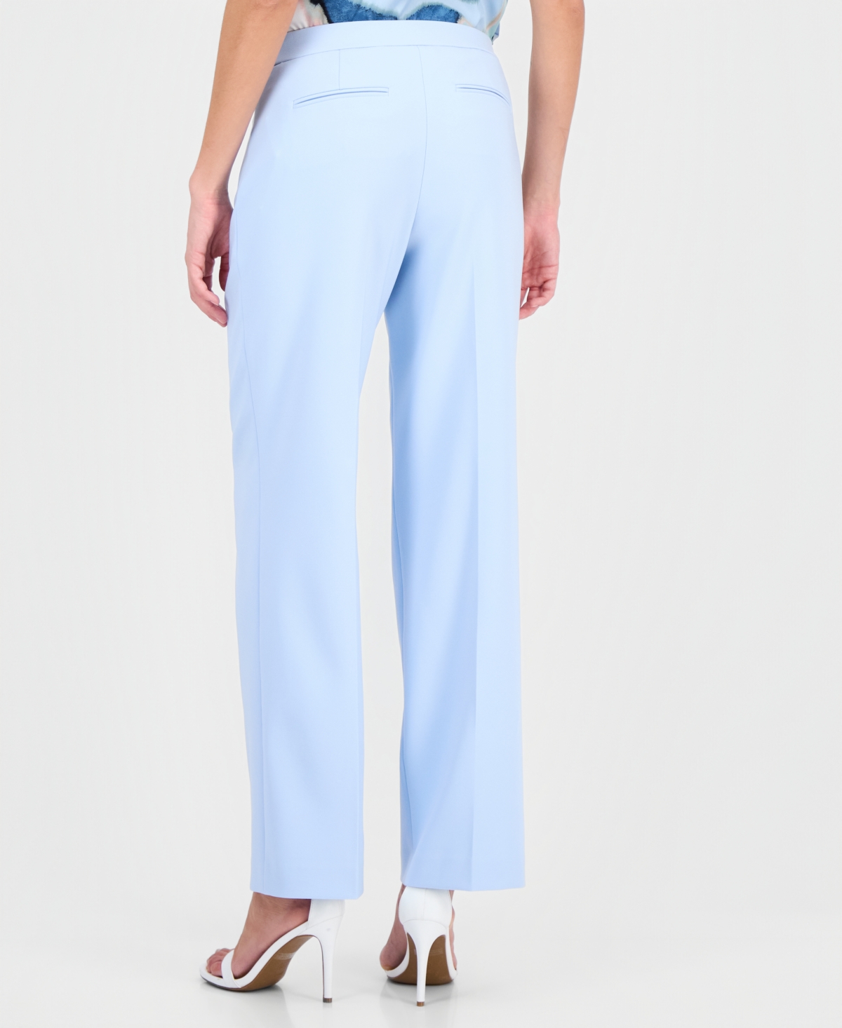 Anne Klein Women's High-Rise Wide-Leg Pants