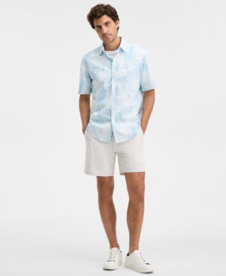 Men's Short-Sleeve Rugged Texture Shirt, Macy's Exclusive