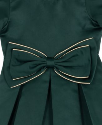 Girls' 2T-6X Bow Detail Dress