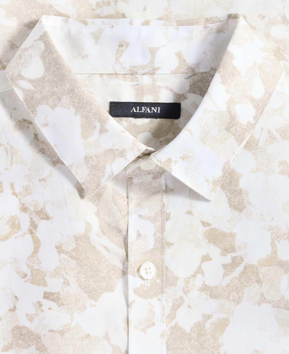 Alfani Men's Long-Sleeve Layered Botanical Shirt, Macy's Exclusive