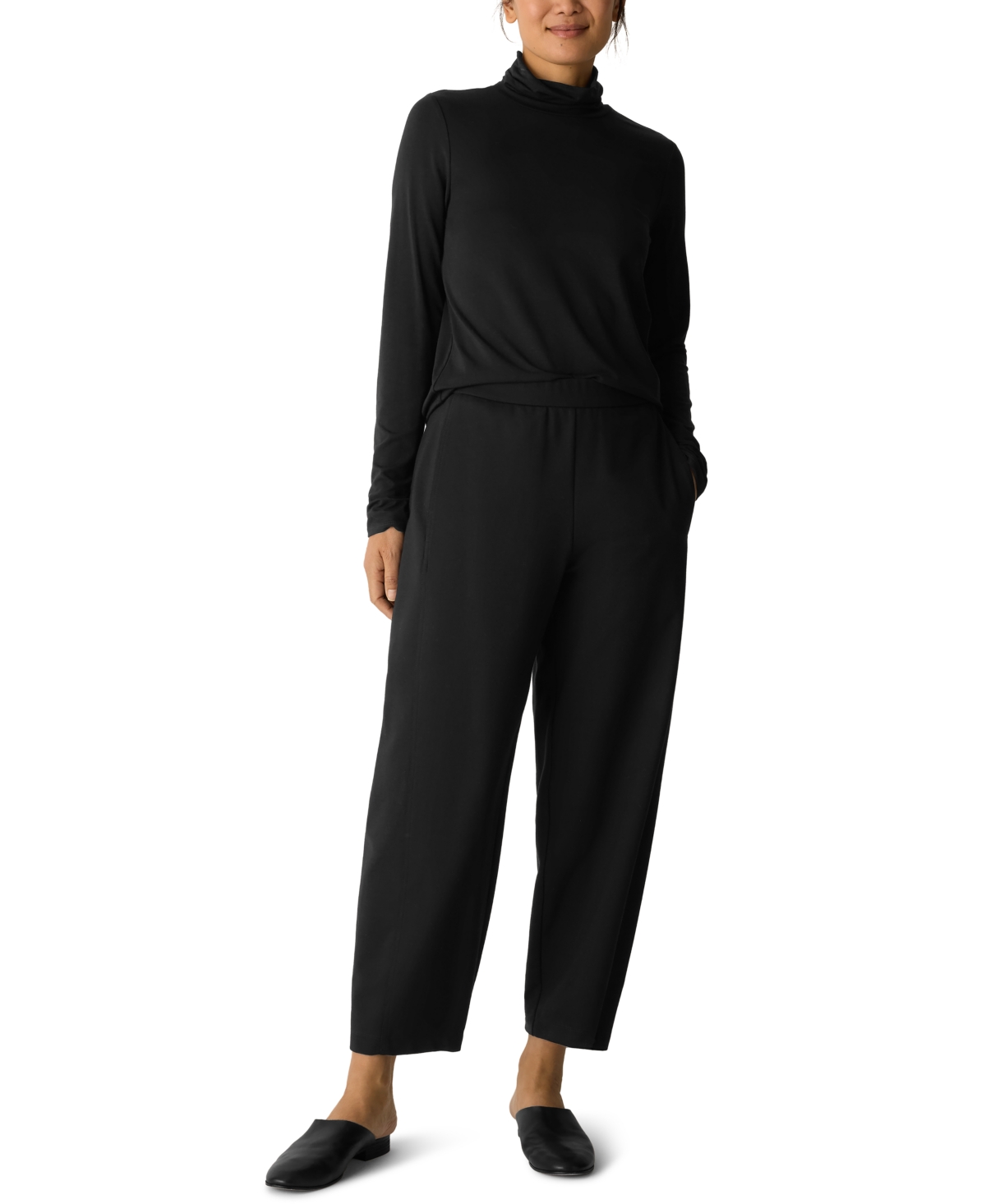 Eileen Fisher Women's Ankle Length Lantern Pull-On Pants