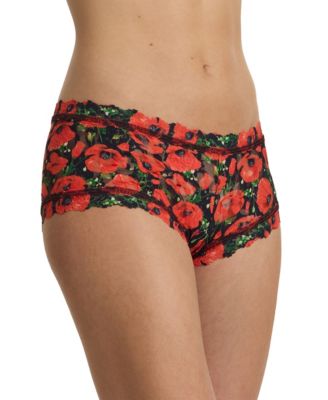 Women's Printed Signature Lace Boyshort
