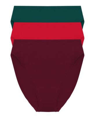 Women's 3-Pk. Bliss Bare Cotton High-Cut Brief Underwear 772346MP