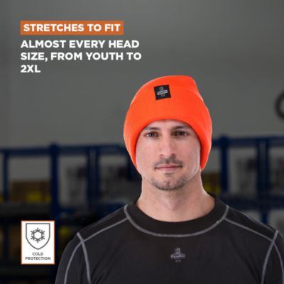 Men's Four Layered Soft Acrylic Knit Winter Beanie Fat Cap