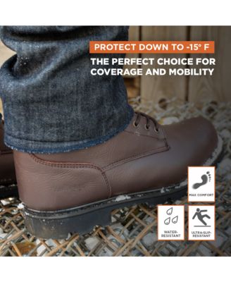 Men's Men s Classic Brown Leather Composite Toe Work Boots - Durable, Comfortable, and Safe for Tough Jobs