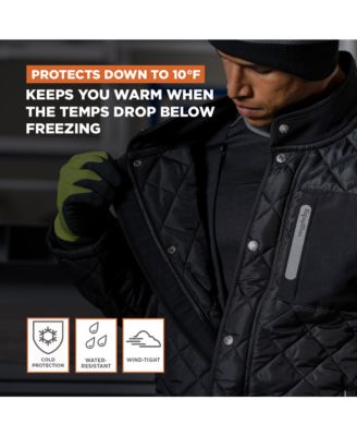 Big & Tall Insulated Diamond Quilted Jacket - Warm, Lightweight Coat for Cold Weather