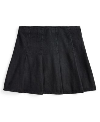 Polo Ralph Lauren - Girls 7-16 Pleated Cotton Denim Skirt