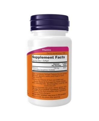 Vitamin E-200 D-Alpha Tocopheryl, 134 Mg (200 IU), 100 Softgels