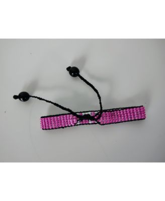 Breast Cancer Awareness Handmade Beaded Bracelet – Pink with White HOPE